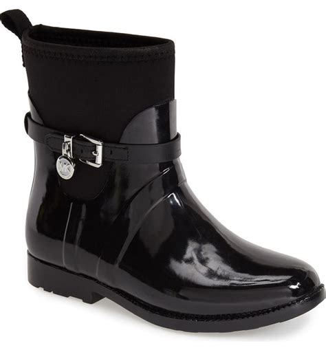 michael michael kors charm stretch rain booties|Michael Kors Charm Rain Boots .